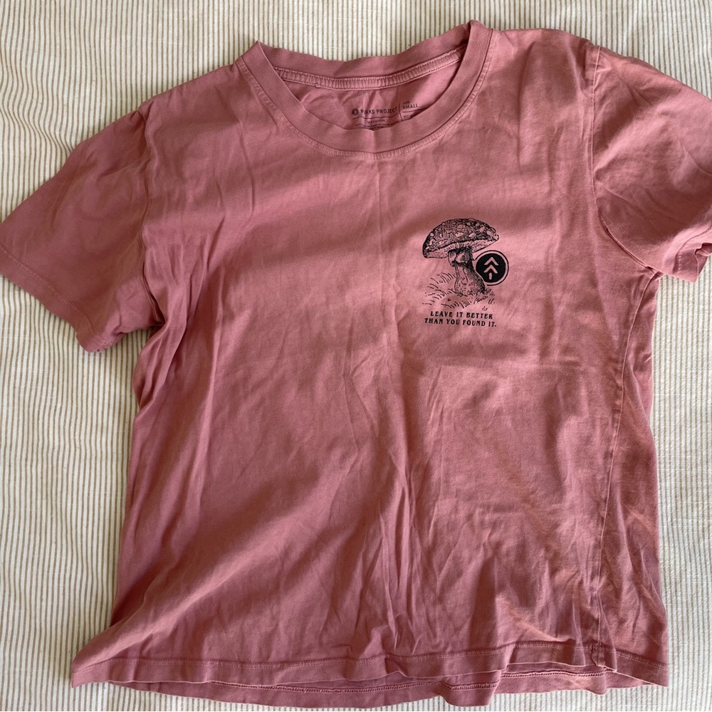 Parks Project Pink Short Sleeve Tee Casual Graphic
